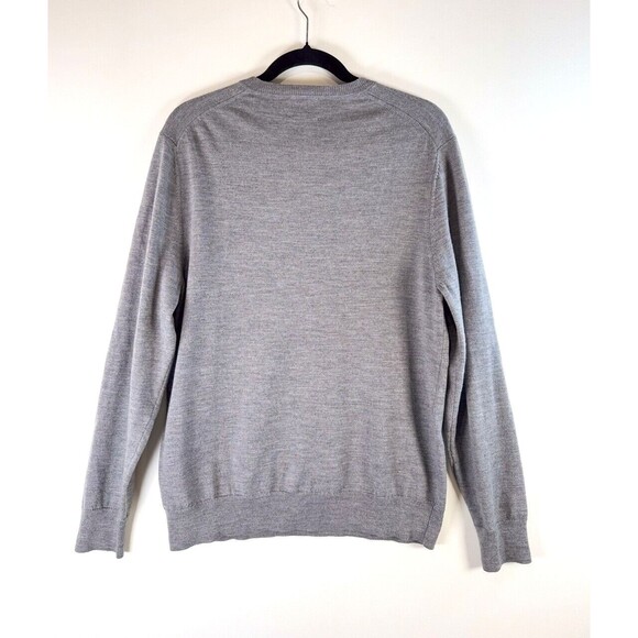 Brooks Brothers Mens Sweater V Neck Merino Wool Knit Long Sleeve Pullover Large - Picture 2 of 10